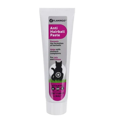 Flamingo Anti-Hairball Oat Fibres & Malt Cat Paste - 100g